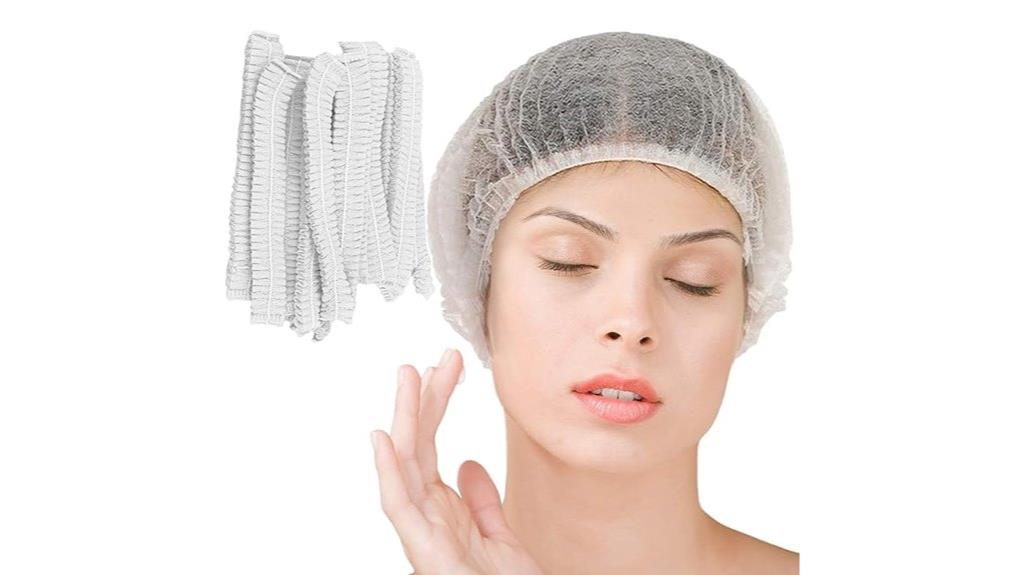 100 disposable bouffant caps