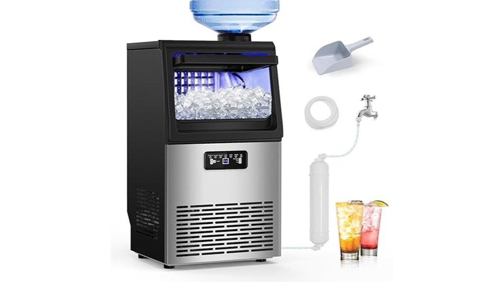 100lbs ice maker 20 bins