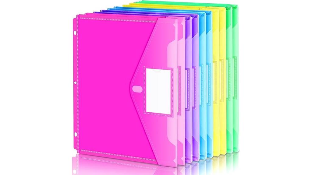 10 pack plastic folder organizers