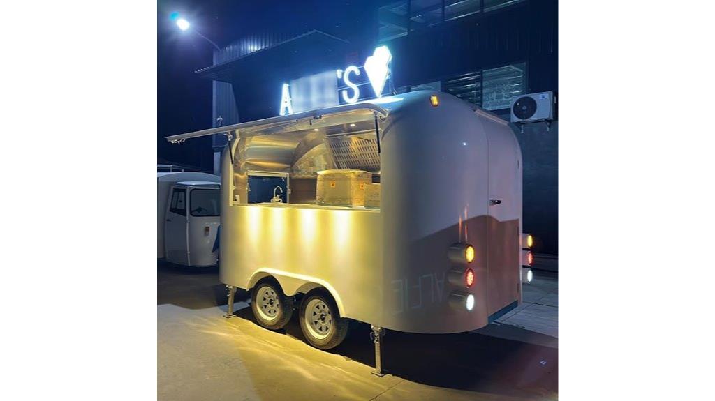 11 5ft mirror food trailer