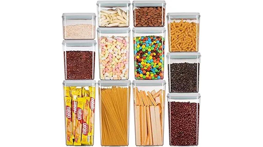 12 piece airtight food containers