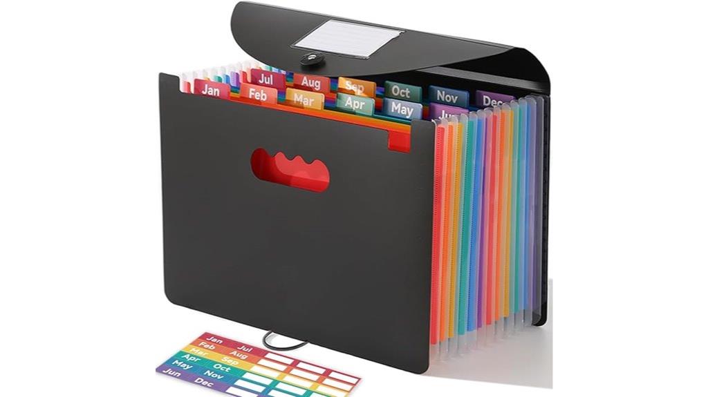 12 pocket bill organizer
