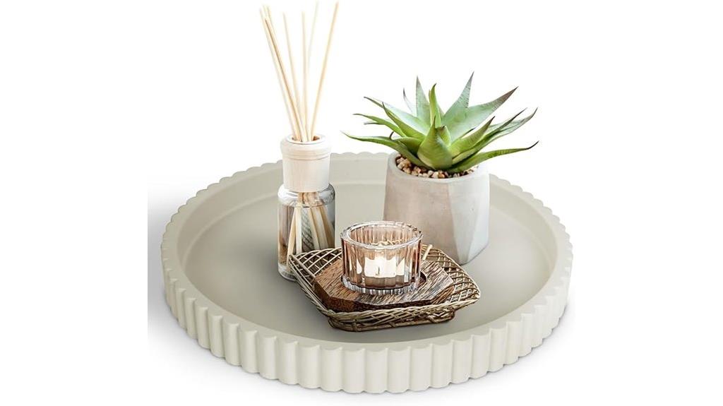 13 inch concrete round tray
