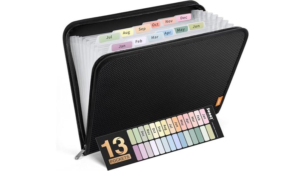13 pocket accordion file