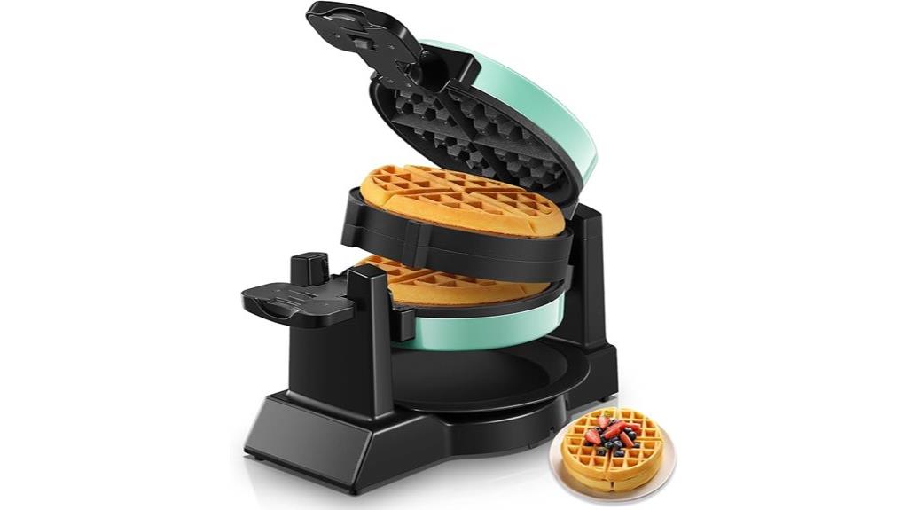 1400w double flip waffle maker