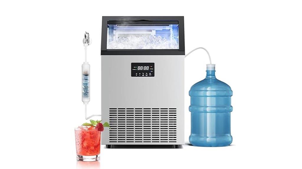 150 lb stainless ice maker