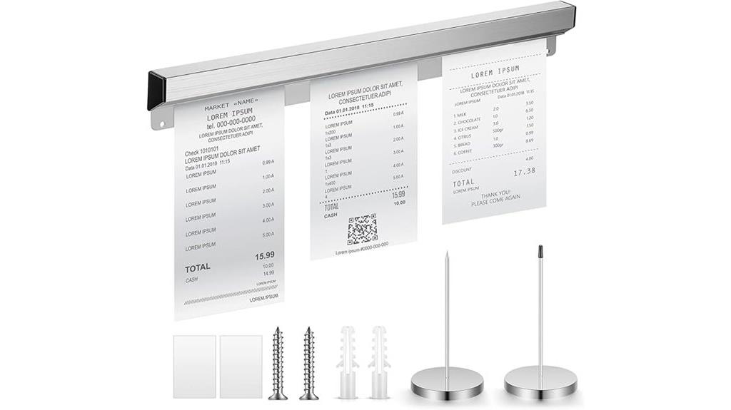 16 inch aluminum check rack