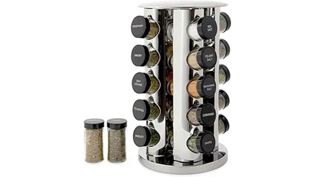 20 jar spice rack set