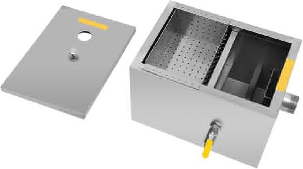 20 liter commercial grease trap