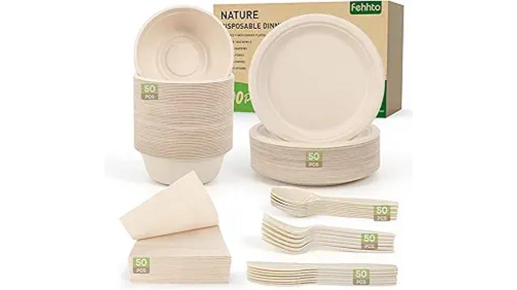 300 piece eco paper plates