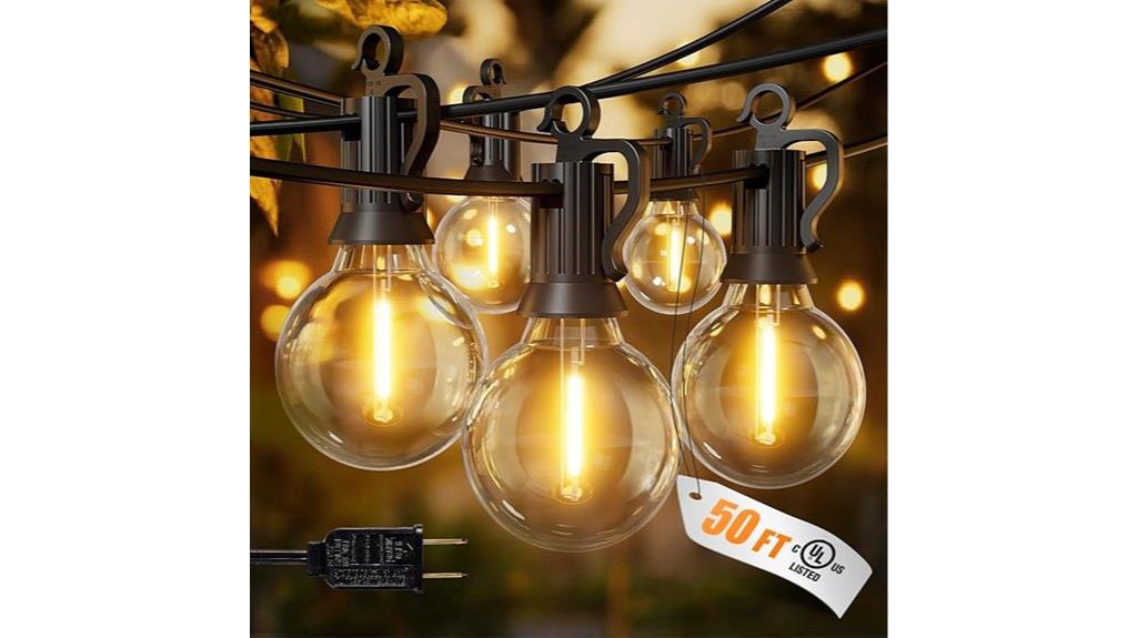50 foot outdoor string lights