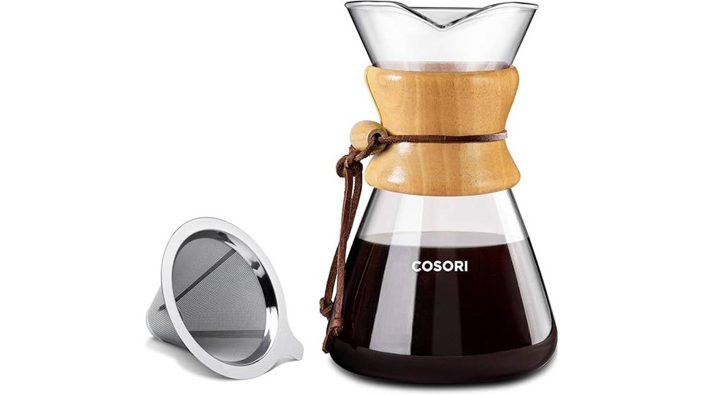 8 cup stainless steel filter