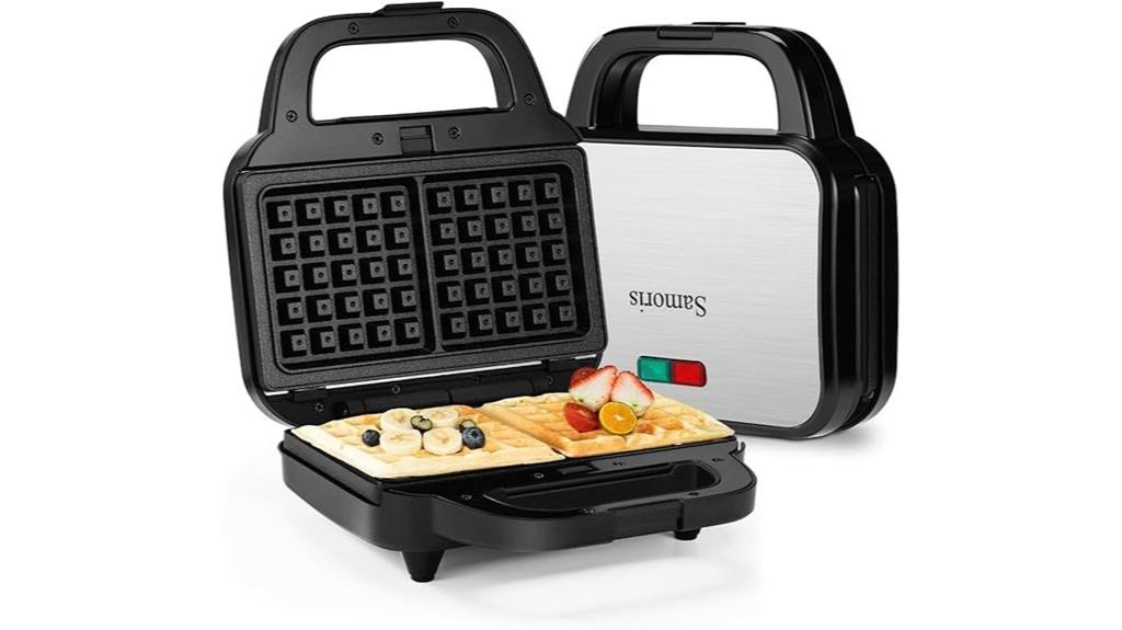 8 inch non stick waffle iron