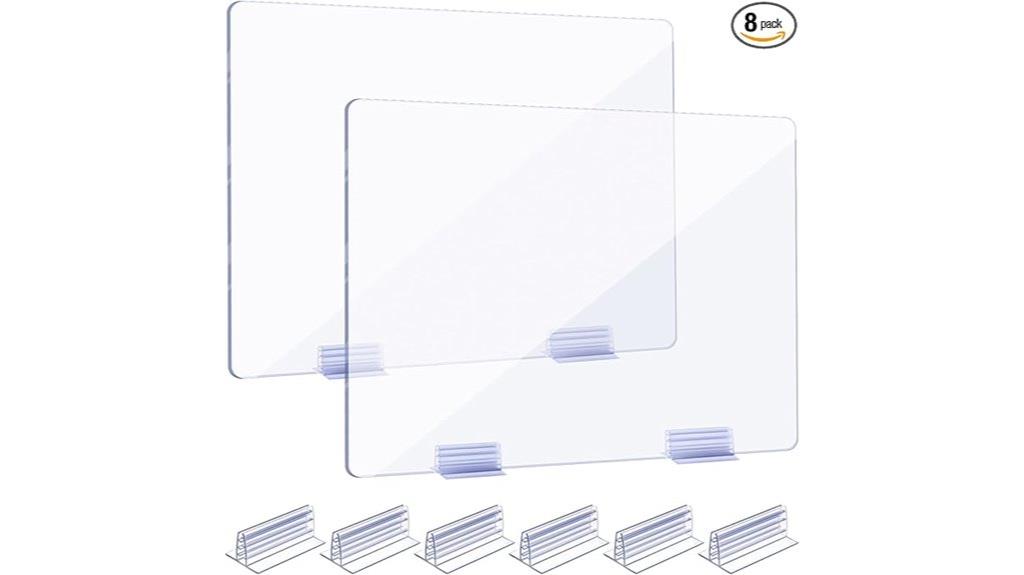 acrylic office desk divider