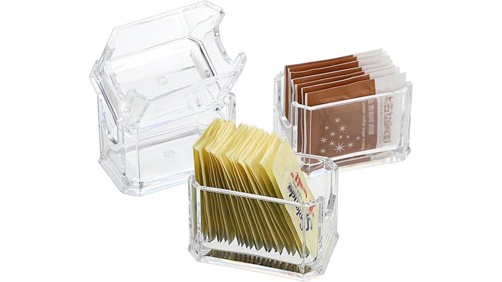 acrylic packet holder set