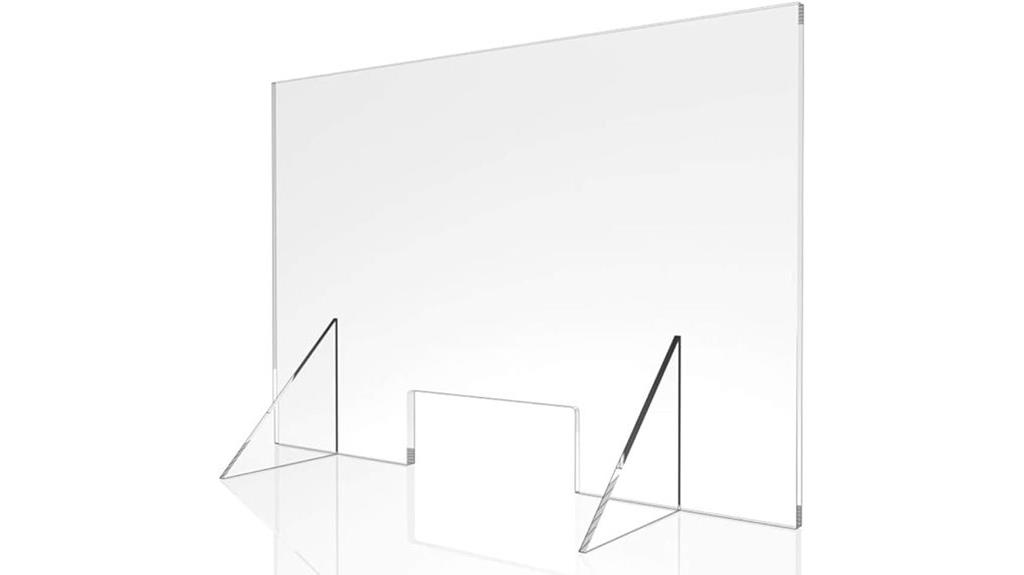acrylic sneeze guard shield