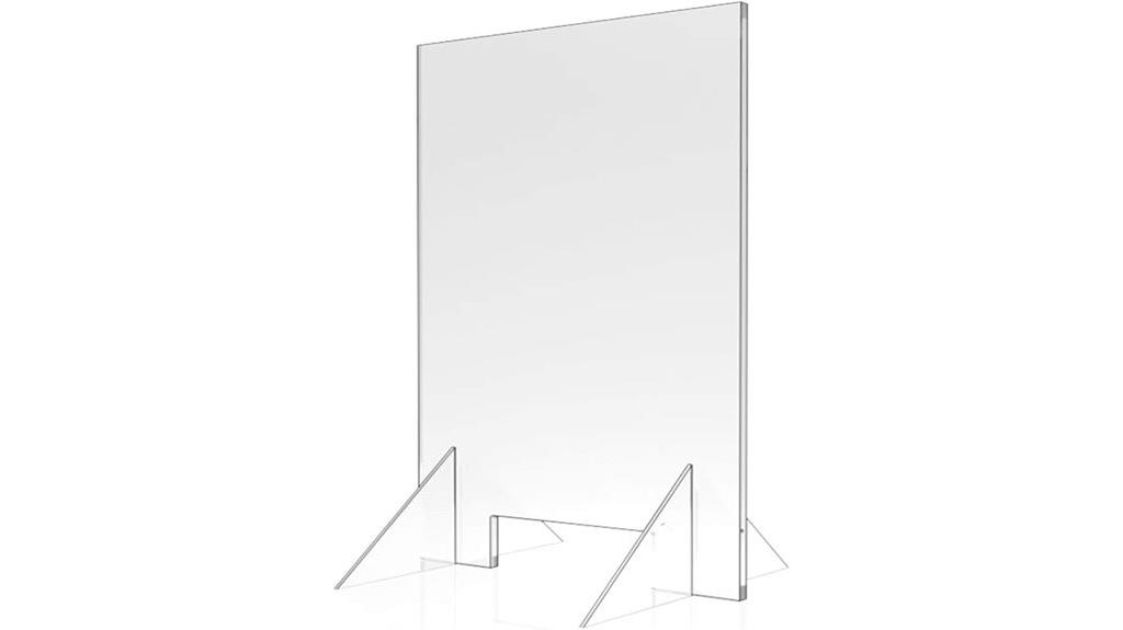 acrylic sneeze guard shield