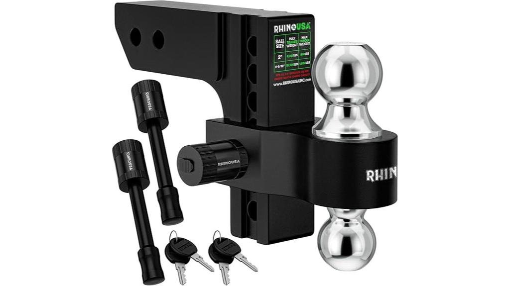 adjustable 2 inch receiver hitch