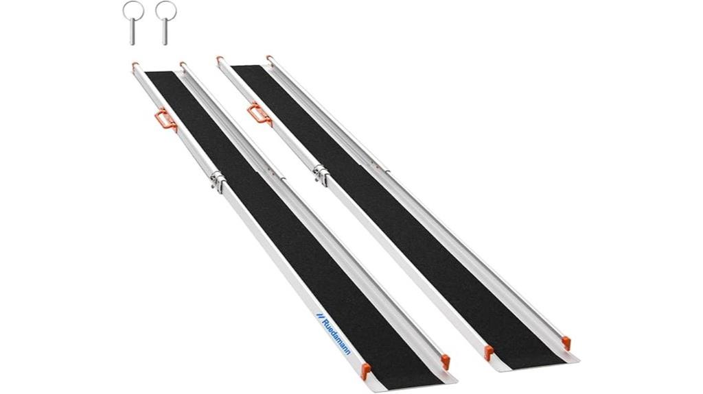 adjustable aluminum wheelchair ramp