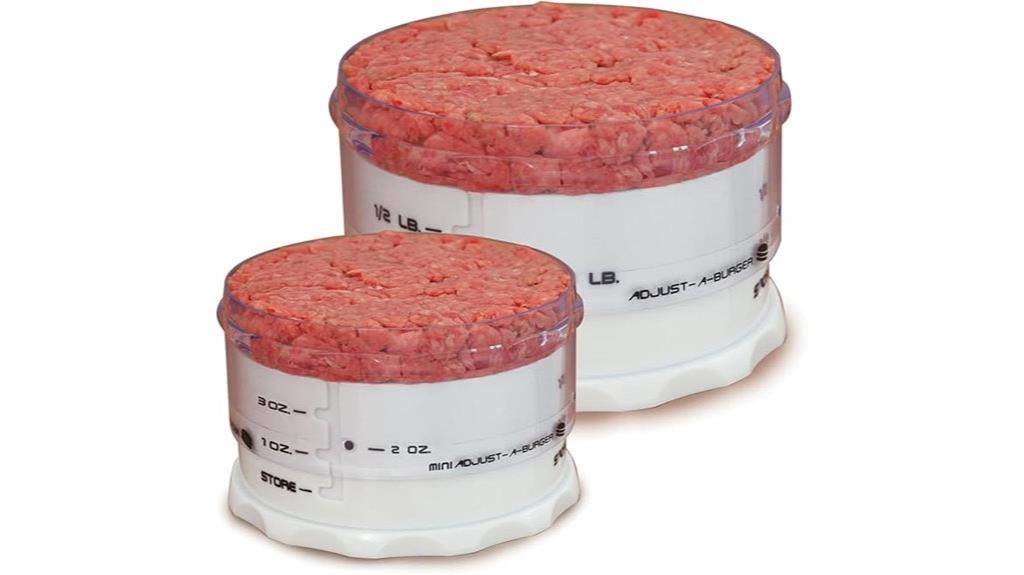 adjustable burger press set