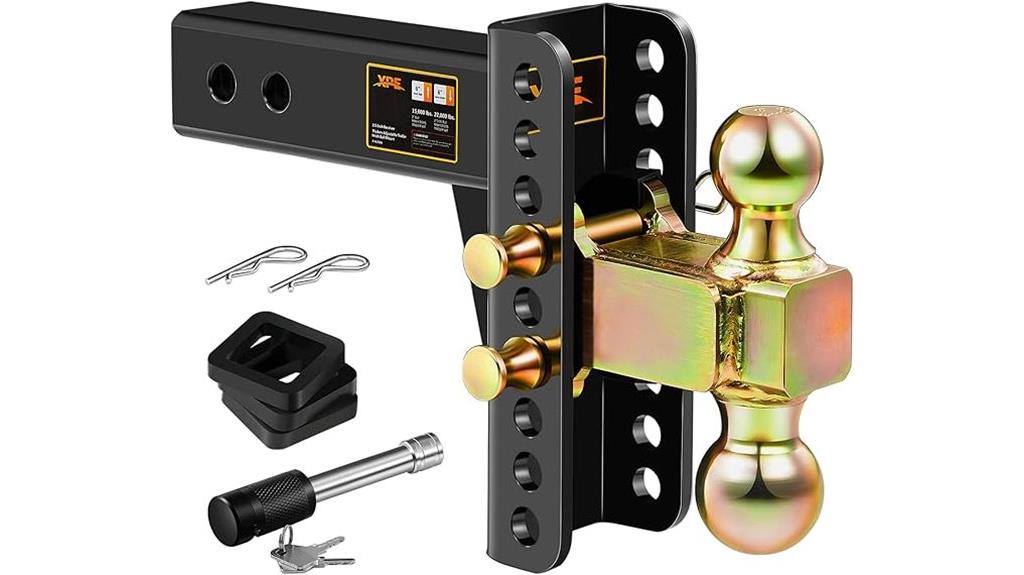 adjustable hitch with lock