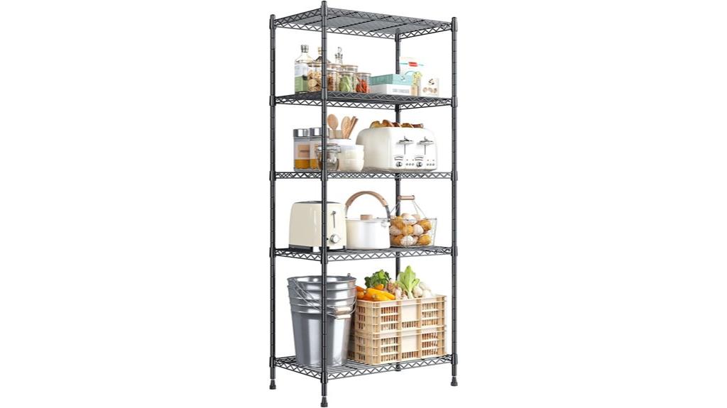 adjustable metal storage shelves