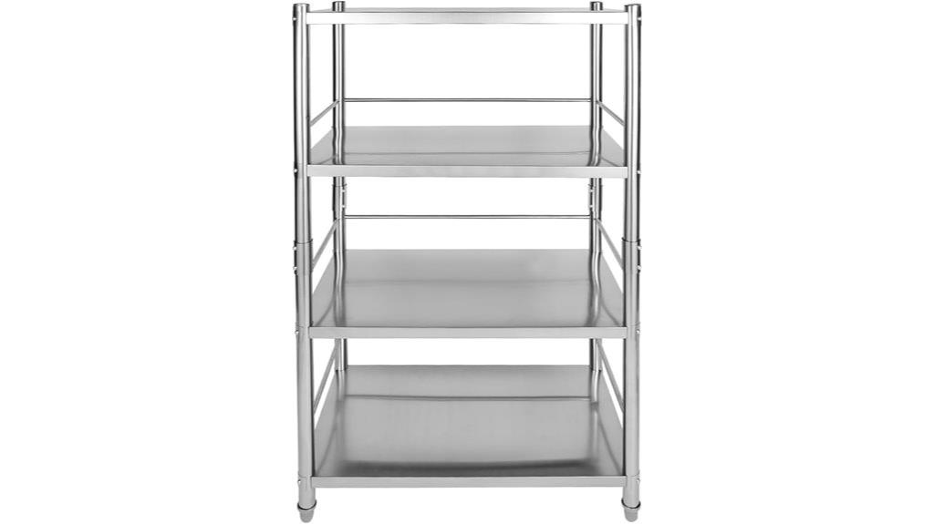 adjustable stainless steel shelving