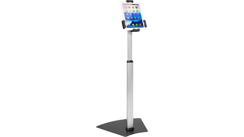 adjustable tablet floor stand