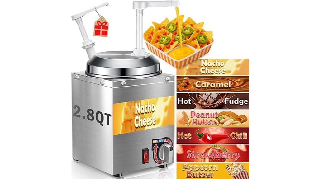 adjustable temperature cheese dispenser