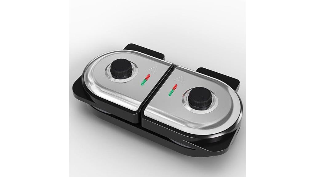 adjustable temperature waffle maker