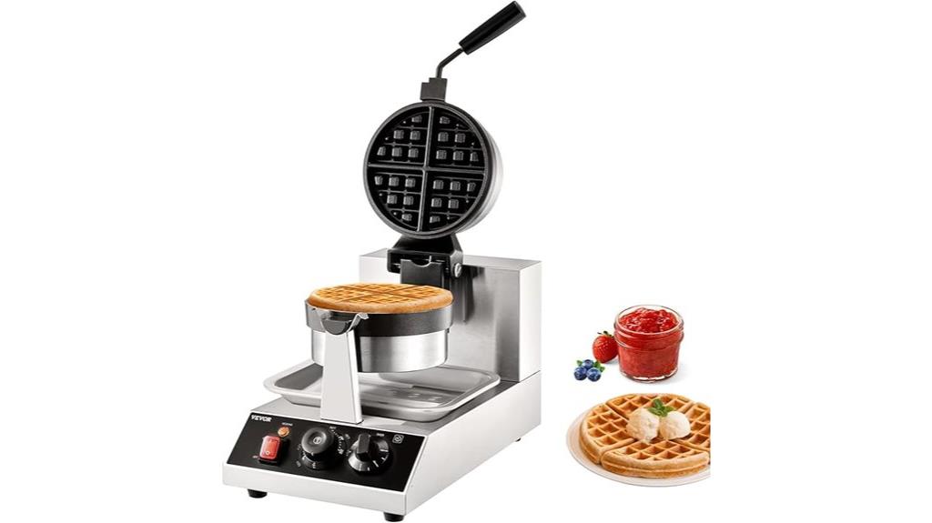 adjustable temperature waffle maker