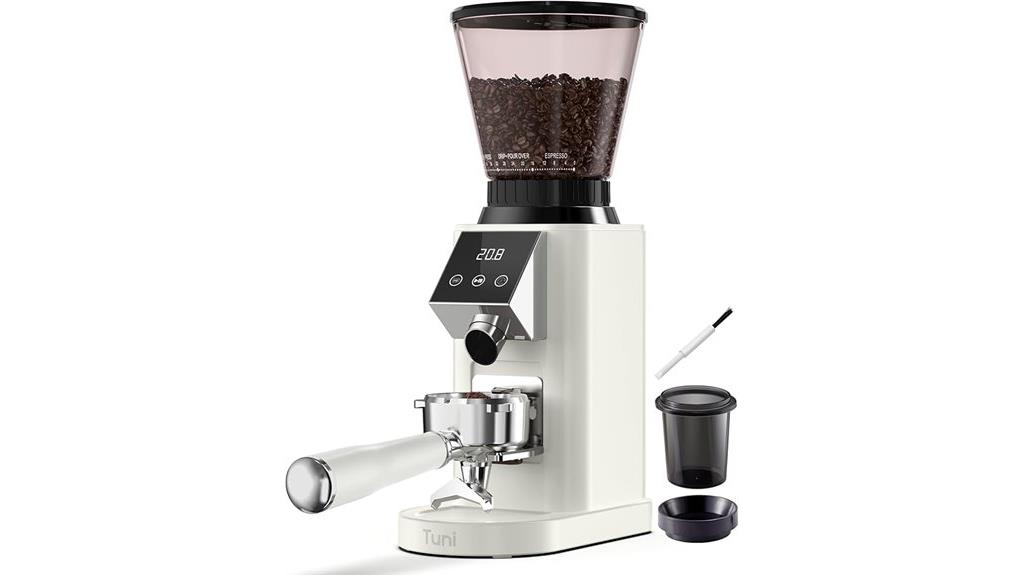 adjustable touchscreen coffee grinder