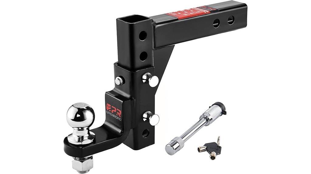 adjustable trailer hitch ball
