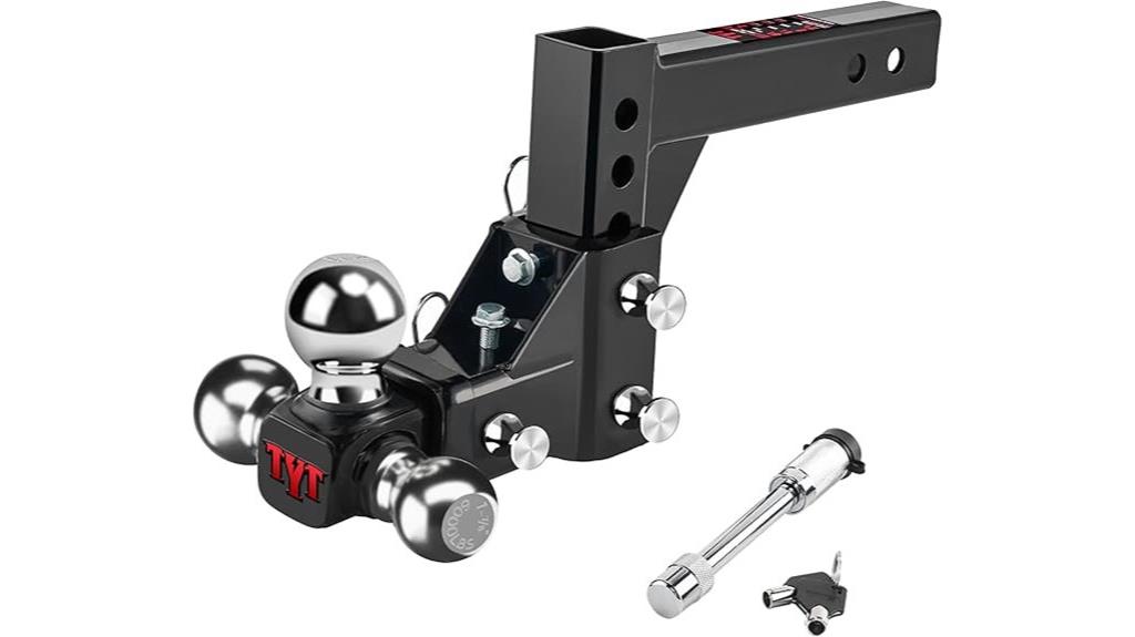 adjustable trailer hitch ball