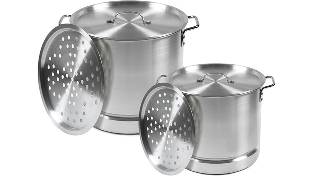 aluminum steamer set