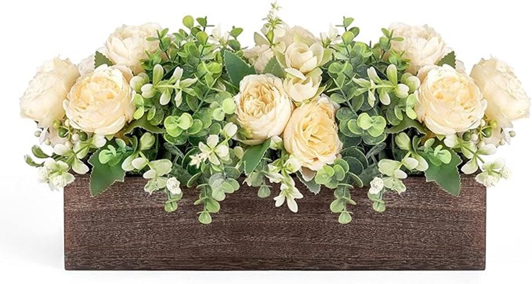 artificial eucalyptus centerpiece