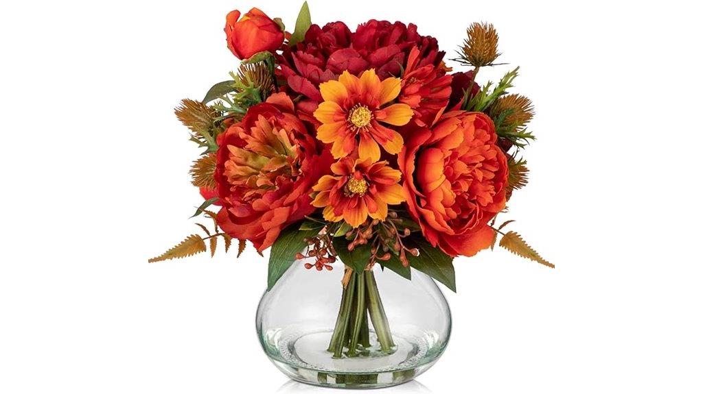 artificial fall flower display