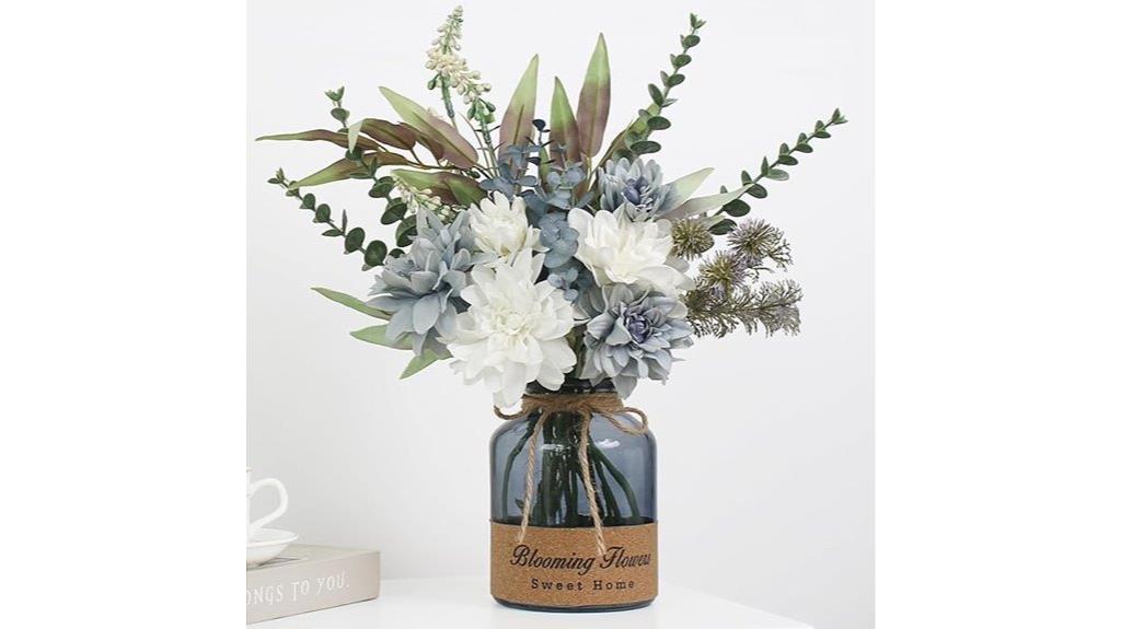 artificial flower vase decor