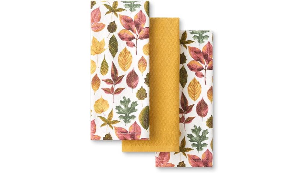 autumn harvest kitchen towels