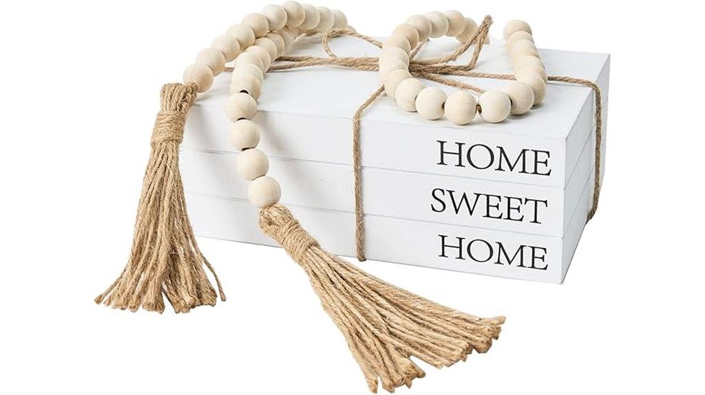 beaded book decor accents