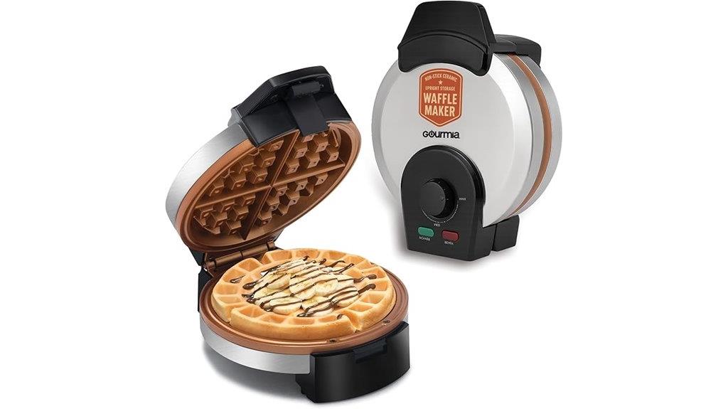 belgian waffle maker with browning