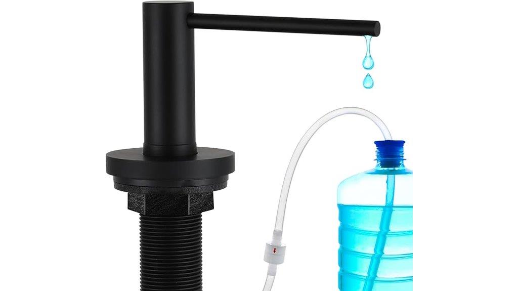 black kitchen sink dispenser