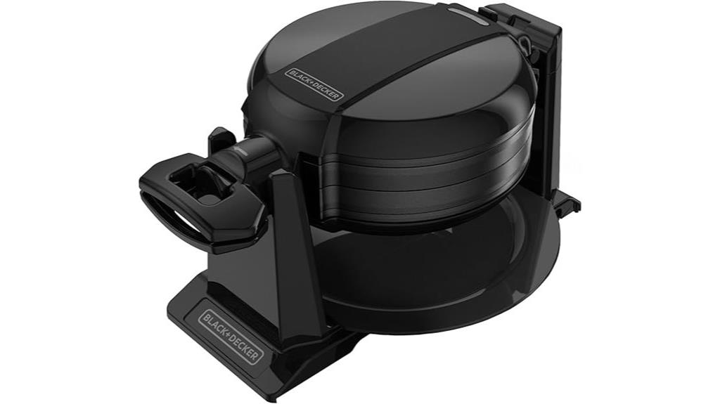 black waffle maker black