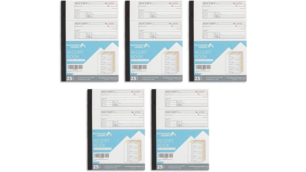 blue summit rent receipt books