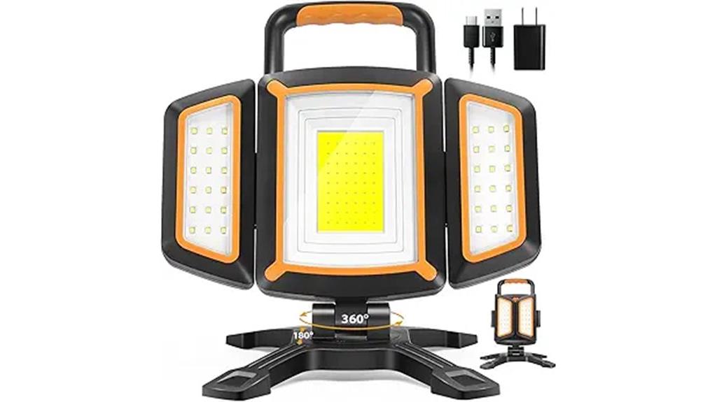bright magnetic rechargeable work light