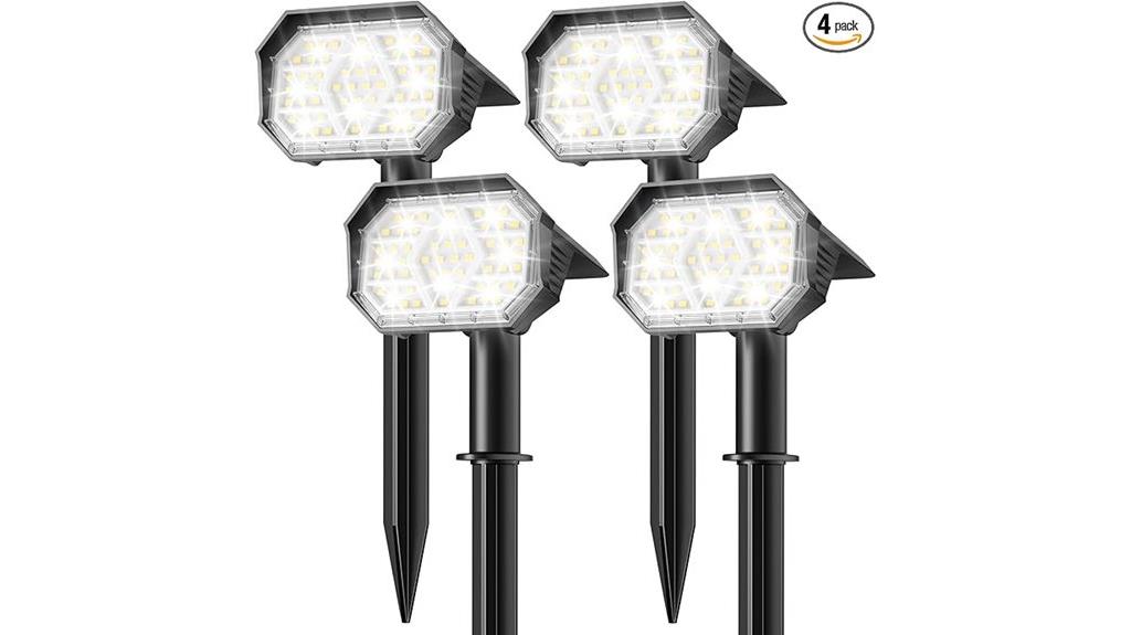 bright solar waterproof spotlights