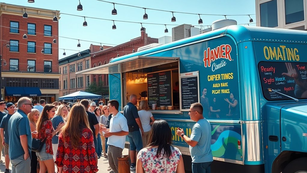 build local food truck networks