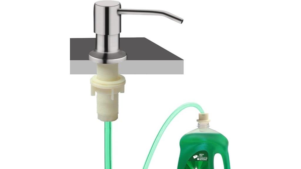 built in kitchen soap dispenser