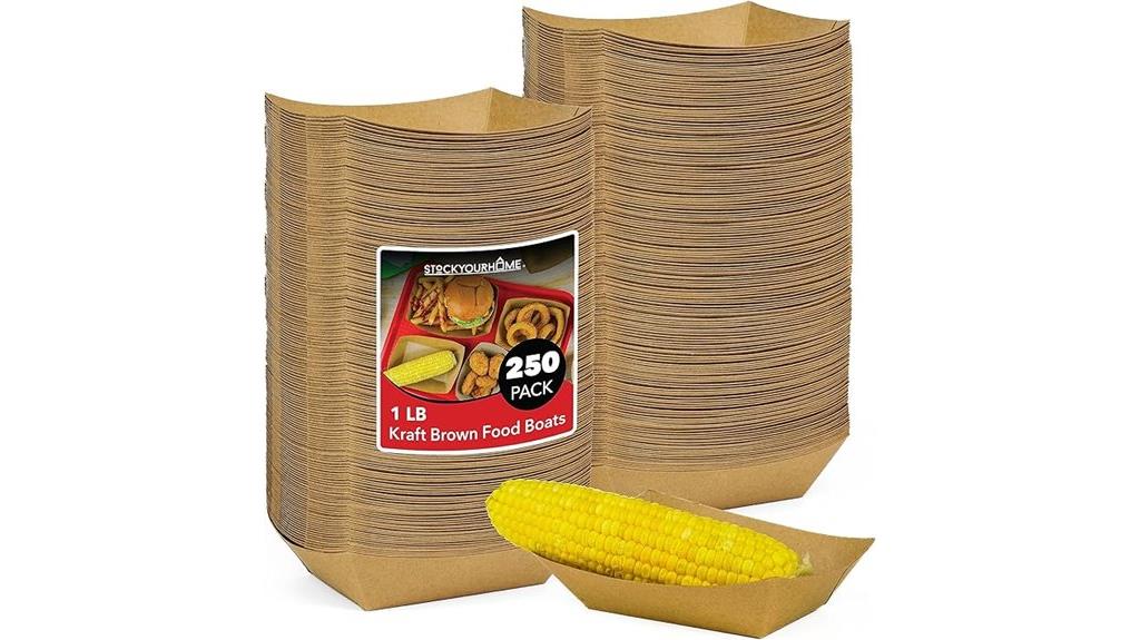 bulk kraft food trays