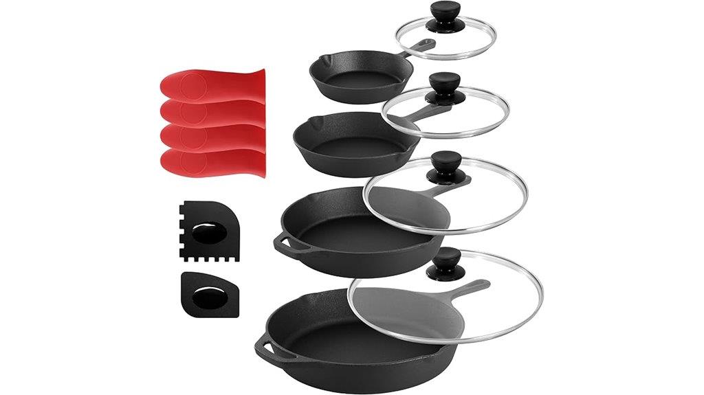 cast iron skillet set